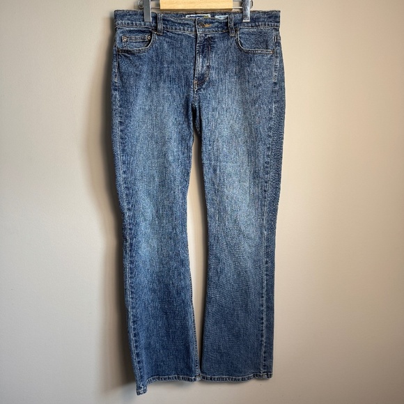 Old Navy Women's Vintage Y2K Denim Low-Waist Bootcut Jeans 10R Festival Rodeo - Picture 1 of 14